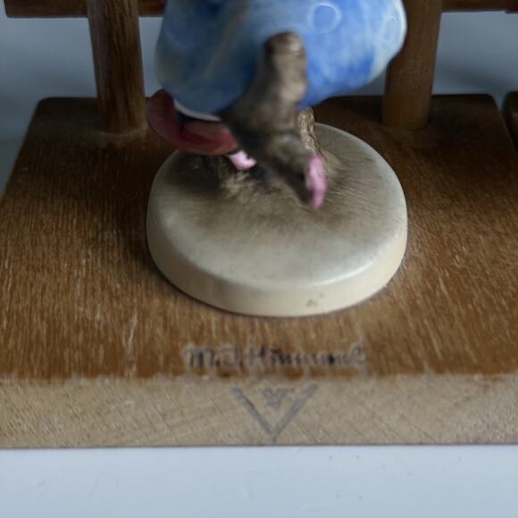 5" Apple Tree Boy & Apple Tree Girl Bookends Pair 252 1964 TMK3 Hummel Goebel C1 - Picture 5 of 15